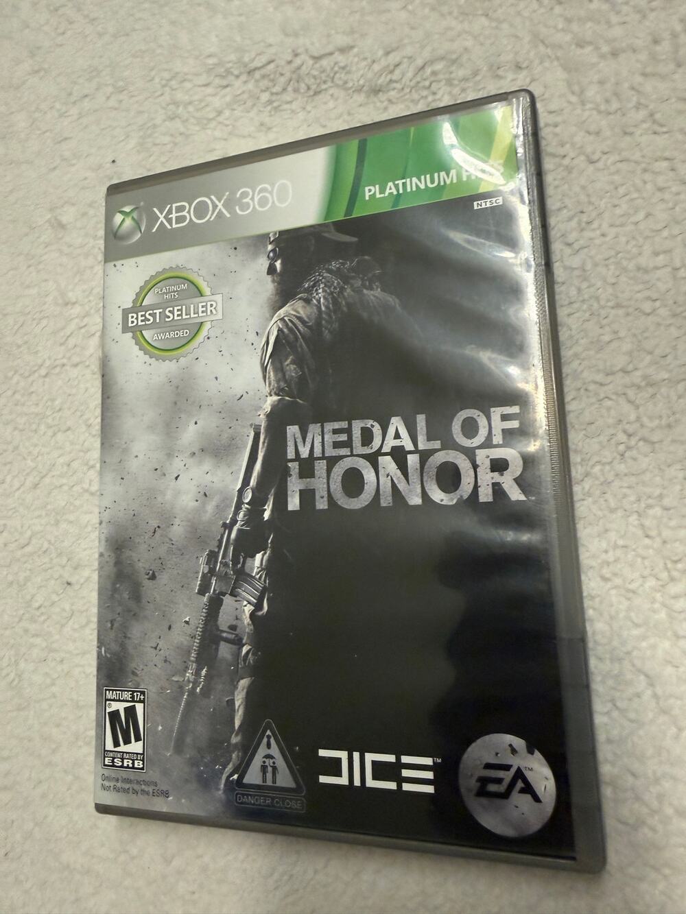 Medal of Honor Platinum Hits Xbox 360 Disc Case Insert EA DICE Tested